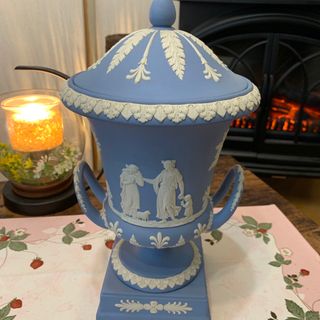 WEDGWOOD - 希少 ウェッジウッド ジャスパー 飾り壺 花瓶 フラワー