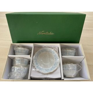 ノリタケ(Noritake)の新品 Noritake  レースウッドゴールド　カップ＆ソーサー　5客セット(グラス/カップ)