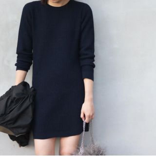 トゥデイフル(TODAYFUL)のwaffle knit op "todayful"(ミニワンピース)