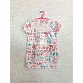 ニットプランナー(KP)の【】ニットプランナー　kp ミミちゃん　総柄　カットソー　チュニック　Tシャツ(Tシャツ/カットソー)