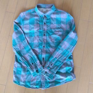 ザラキッズ(ZARA KIDS)のグリーンチェックシャツ(ブラウス)