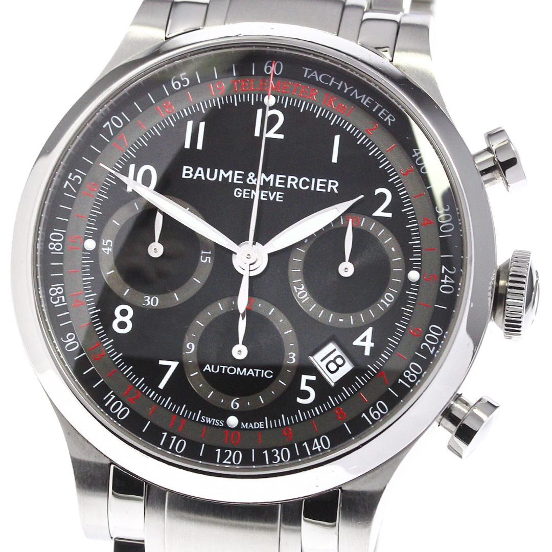 ボーム＆メルシェ Baume & Mercier 65726 ケープランド クロノグラフ 自動巻き メンズ 保証書付き_741965