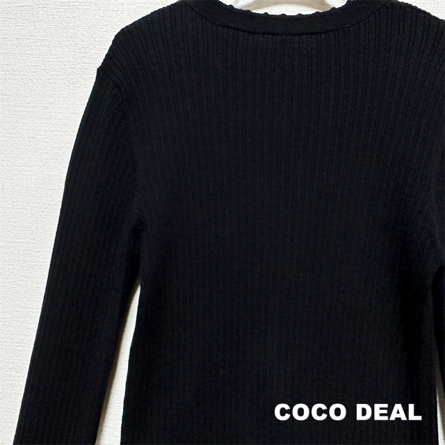 COCO DEAL(ココディール)の【COCODEAL】ココディール メルローフリル リブ カーディガン レディースのトップス(カーディガン)の商品写真