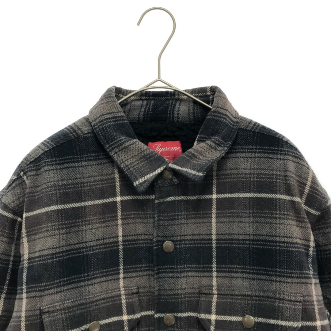 SUPREME シュプリーム 22AW Shearling Lined Flannel Shirt 裏地ボア