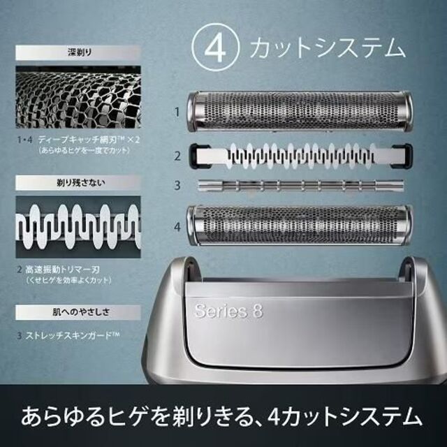 【新品未開封】BRAUN 8350S-V シリーズ8 5