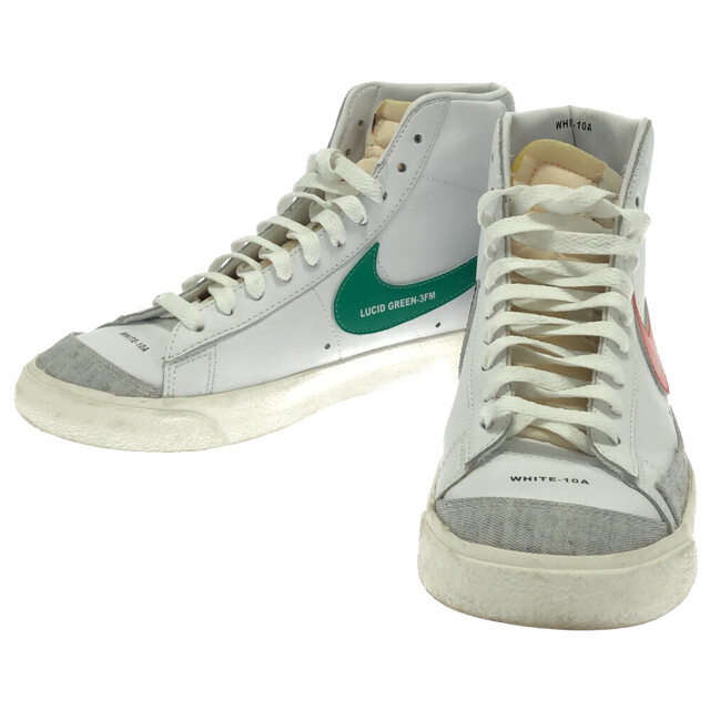 NIKE(ナイキ)のNIKE ナイキ WMNS MID BLAZER 77 WHITE ウィメンズ ミッド ブレザー 77 ミッドカットスニーカー DA2142-146 ホワイト メンズの靴/シューズ(スニーカー)の商品写真