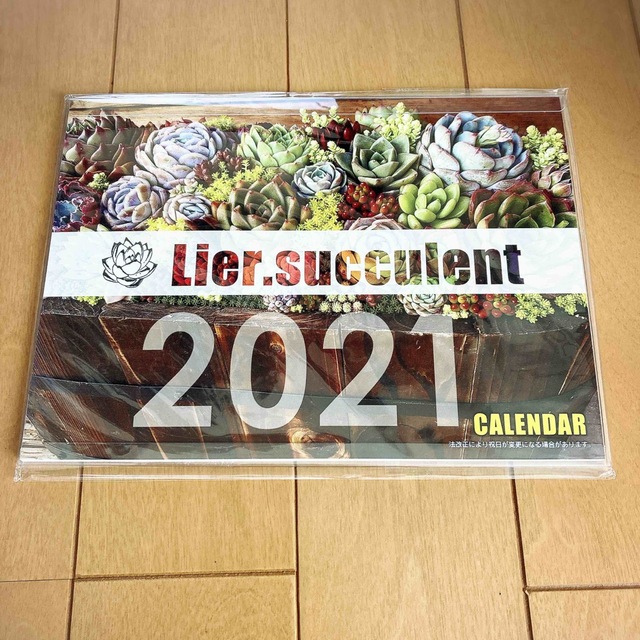 リエール 卓上カレンダー 2021年 インテリア 多肉 多肉植物 非売品 インテリア/住まい/日用品の文房具(カレンダー/スケジュール)の商品写真