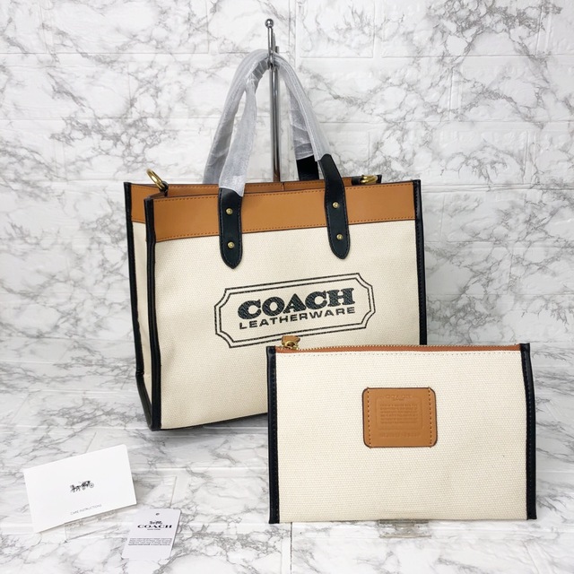 COACH ロゴ トートバッグ (ショルダー付き)-