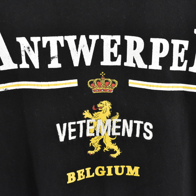 VETEMENTS ヴェトモン SS ANTWERP LOGO T shirt アントワープロゴ