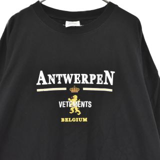 VETEMENTS ヴェトモン Tシャツ サイズ:M ブランドロゴ クルーネック 半袖 Logo Limited Edition T-shirt 21SS ホワイト 白 トップス カットソー カジュアル ブランド ストリート シンプル ワンポイント【メンズ】