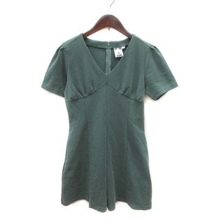 エックスガール(X-girl)のエックスガール パンツ オールインワン ショート 半袖 1 緑 グリーン(サロペット/オーバーオール)