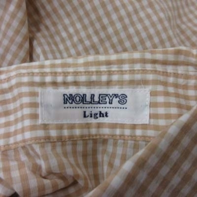 NOLLEY'S(ノーリーズ)のノーリーズ シャツ ブラウス ギンガムチェック 長袖 38 黄色 イエロー  レディースのトップス(シャツ/ブラウス(長袖/七分))の商品写真