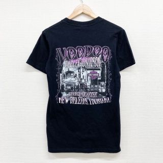 ハーレー ダビッドソン HARLEY-DAVIDSON Tシャツ 半袖 ショートスリーブ BUDAPEST ロゴ 両面プリント サイズ：M ブラウン   mellow ゆうパケット対応