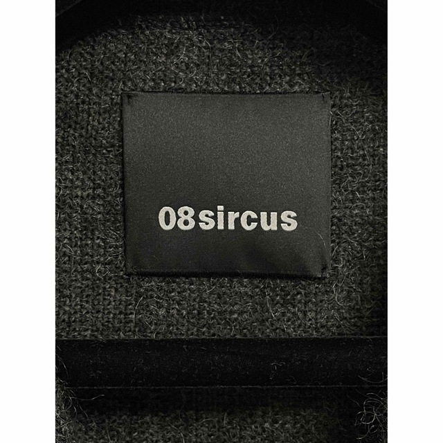 08sircus(ゼロエイトサーカス)の【定価￥39,900】08sircus レオパード チェック ケーブルニット メンズのトップス(カーディガン)の商品写真