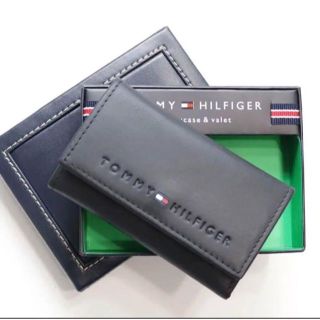 トミーヒルフィガー(TOMMY HILFIGER)のトミーヒルフィガー キーケース 6連 キーリング キーホルダー レザー ブラック(キーケース)