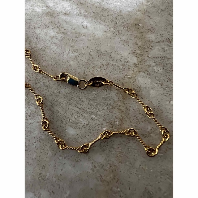 CHROME HEARTS ツイストチェーン 18cm 22K - ネックレス