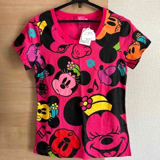 ディズニー(Disney)のディズニーリゾート　Tシャツ　ミニー　レディース  ディズニー　ピンク(Tシャツ(半袖/袖なし))