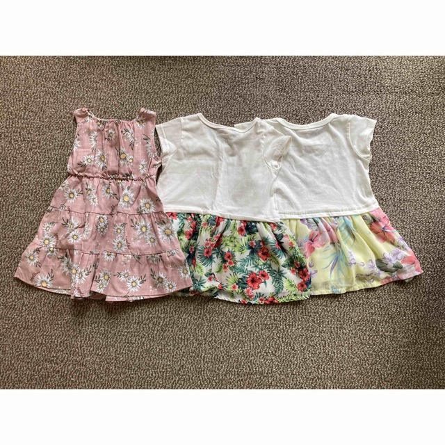 ワンピース　3枚 キッズ/ベビー/マタニティのキッズ服女の子用(90cm~)(ワンピース)の商品写真