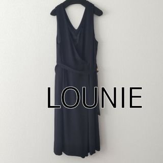 ルーニィ(LOUNIE)の【美品】LOUNIE　サロペット　ネイビー(サロペット/オーバーオール)