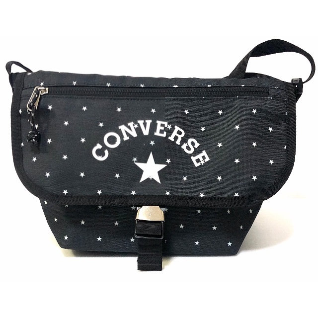 CONVERSE(コンバース)のコンバース CONVERSE 星柄 メッセンジャーバッグ ブラック　3215 レディースのバッグ(ショルダーバッグ)の商品写真