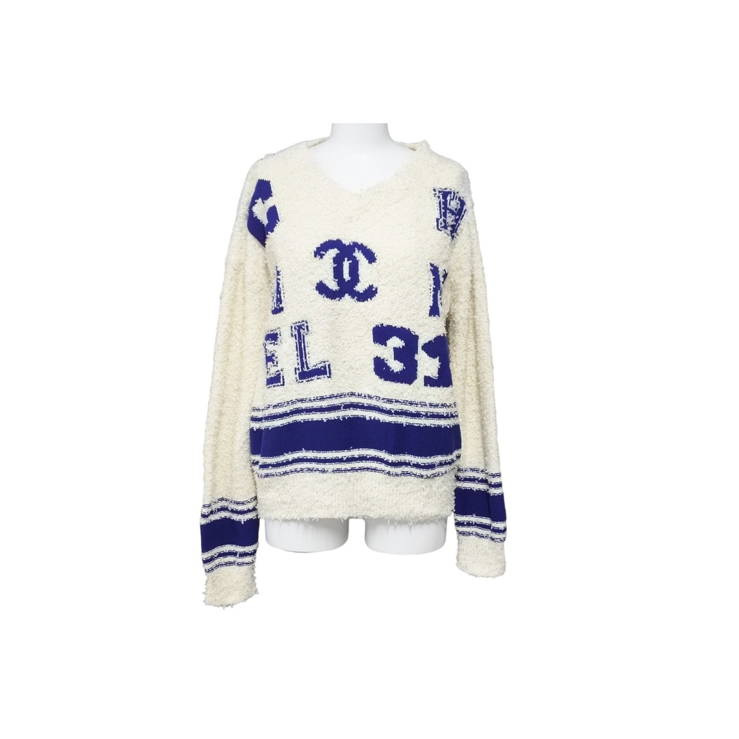 未使用品 CHANEL シャネル 19年 ニットプルオーバー ココマーク P60704