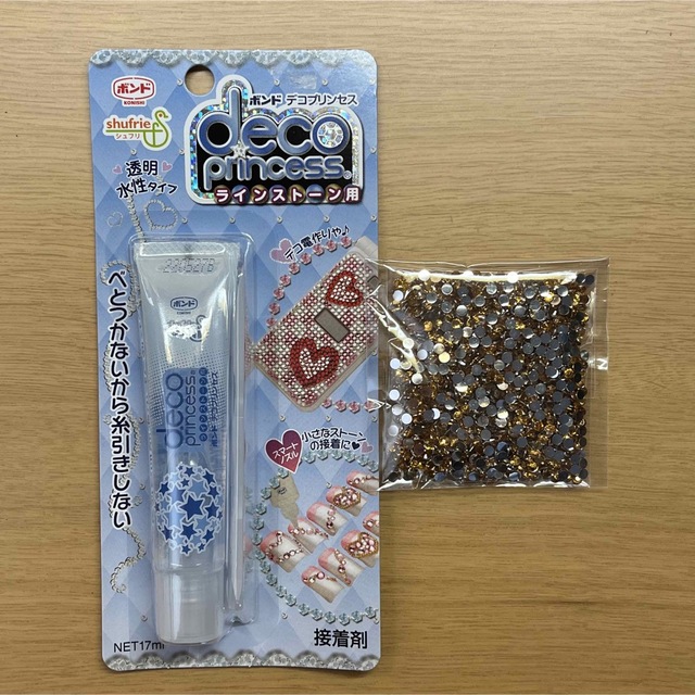 ラインストーン、接着剤セットの通販 by ぴぴ's shop|ラクマ