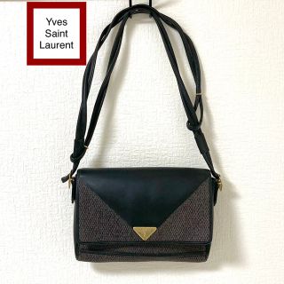 イヴサンローラン(Yves Saint Laurent)の坐間はるか様 御購入！イヴサンローラン 本革×ニッティング ショルダーバッグ(ショルダーバッグ)