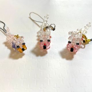 わんちゃんストラップ3点セット＊ハンドメイド(キーホルダー/ストラップ)