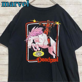 マーベル(MARVEL)の【入手困難】マーベル　デッドプール　Tシャツ　2XLサイズ　海外　ゆったり　輸入(Tシャツ/カットソー(半袖/袖なし))