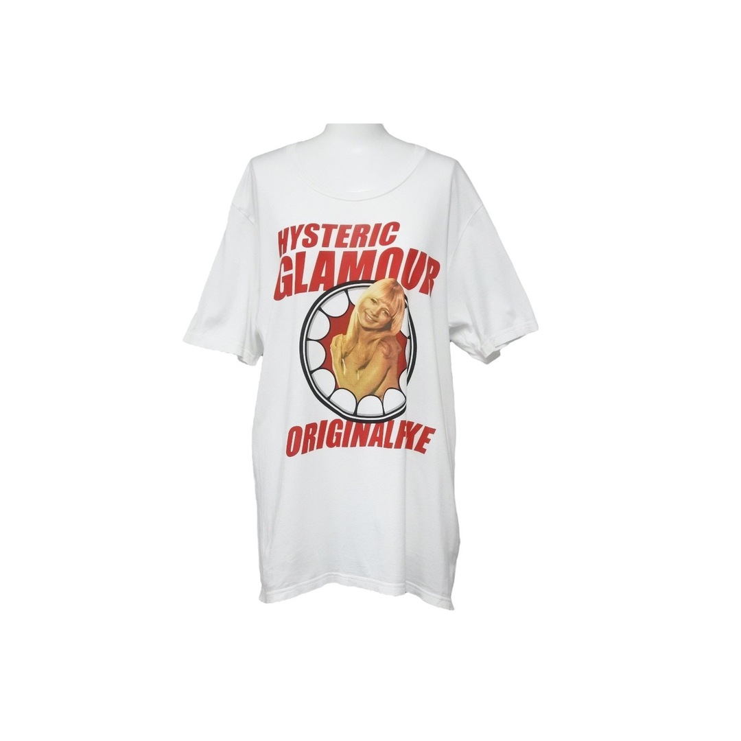 HYSTERIC GLAMOUR ヒステリックグラマー 半袖Ｔシャツ プリントT ガールプリント 0212CT22 サイズL ホワイト 美品  47802