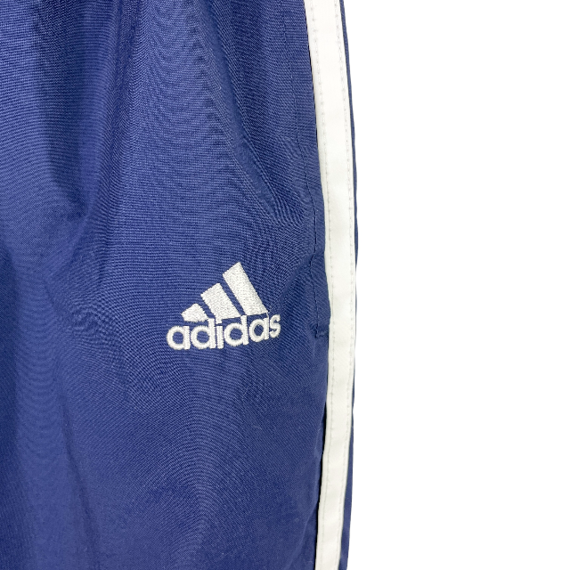 adidas(アディダス)の絶妙シルエット◎ アディダス ライン入り ナイロンパンツ US/M ネイビー 紺 メンズのパンツ(その他)の商品写真