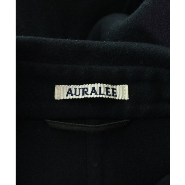 AURALEE(オーラリー)のAURALEE オーラリー ステンカラーコート 4(M位) 紺 【古着】【中古】 メンズのジャケット/アウター(ステンカラーコート)の商品写真