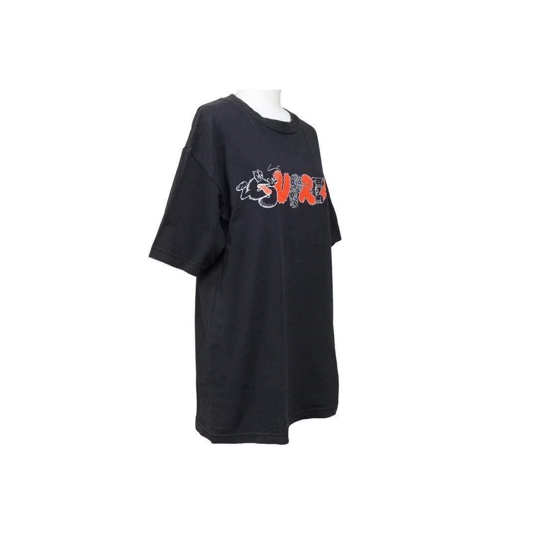 Supreme シュプリーム × Original Fake オリジナルフェイク 11ss KAWS カウズ ロゴ 半袖Tシャツ ブラック レッド 良品  47662 1