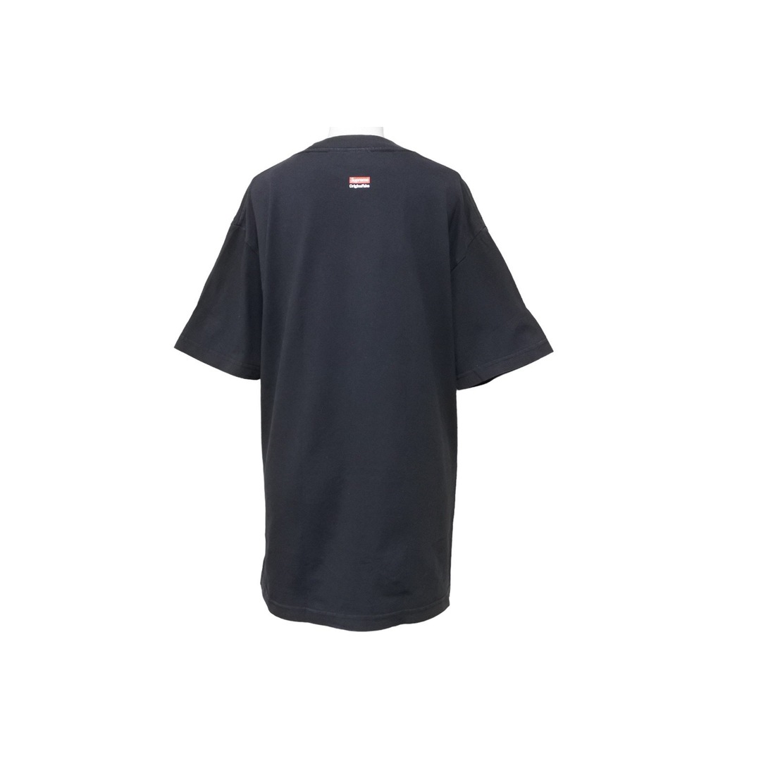 Supreme シュプリーム × Original Fake オリジナルフェイク 11ss KAWS カウズ ロゴ 半袖Tシャツ ブラック レッド 良品  47662 2