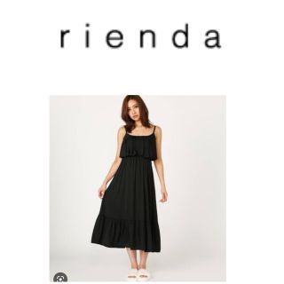 リエンダ(rienda)のRienda suelte サテンフリルロングルームウェア(ルームウェア)