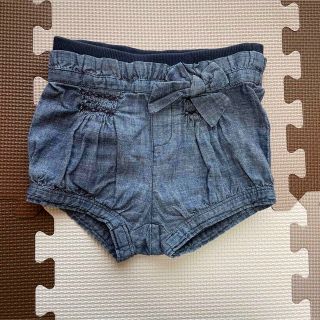 ベビーギャップ(babyGAP)のbabyGAP ショートパンツ かぼちゃパンツ デニム 70(パンツ)