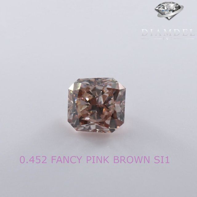 茶色ダイヤモンドルース/ F.PINK BROWN/ 0.452 ct.