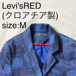 リーバイス(Levi's)のLevi'sREDビンテージコットン総柄テイラードジャケット(クロアチア製)(テーラードジャケット)
