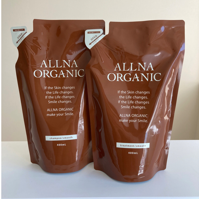 ALLNA ORGANIC - オルナオーガニック シャンプー/トリートメント スムース 詰替用の通販 by ぢゅ♡'s shop|オルナオーガニック ならラクマ