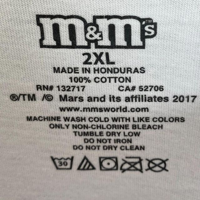 m&m&m's(エムアンドエムアンドエムズ)のm&m's　メンズ　半袖　Tシャツ　ビッグサイズ　2XL b1p メンズのトップス(Tシャツ/カットソー(半袖/袖なし))の商品写真