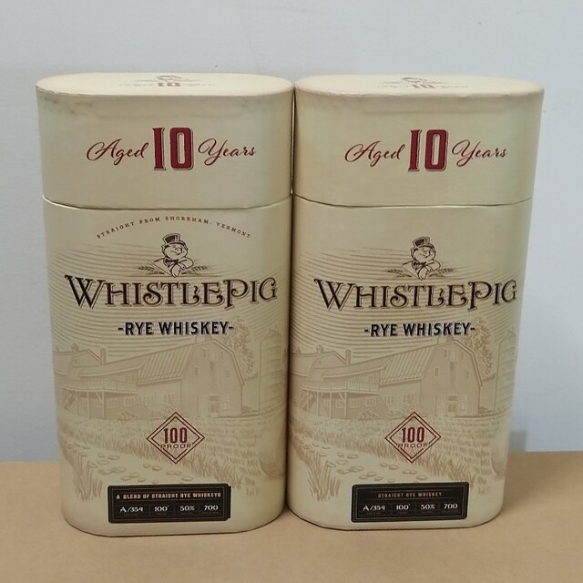 Whistle　pig　Rye　Whiskey　ホイッスルピッグ　10年　2本