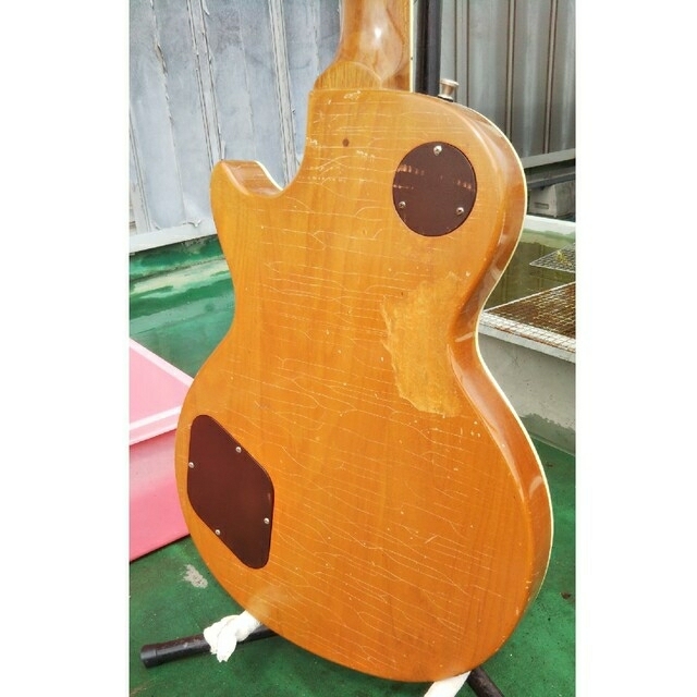 ハードレリック  ゴールドトップ レスポールタイプ ソープバーPU 楽器のギター(エレキギター)の商品写真
