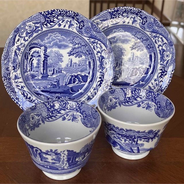 買得 【希少品】英国製スポード ☆ブルーイタリアン☆超ラージ