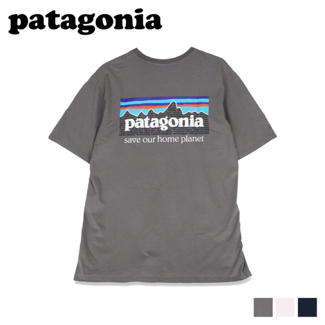 patagonia Tシャツ P-6 MISSION ORGANIC グレー M