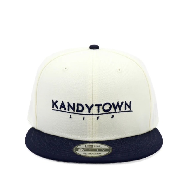 KANDYTOWN 9fifty NEW ERA（WHITE/NAVY）帽子