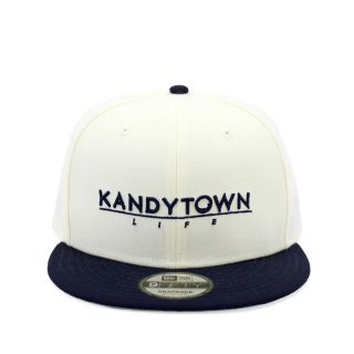 ニューエラー(NEW ERA)のKANDYTOWN 9fifty NEW ERA（WHITE/NAVY）(キャップ)