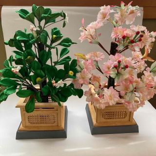 お雛様用 小道具 桜と橘 豪華 大きめ(人形)