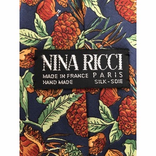 ニナリッチ(NINA RICCI)の【NINA RICCI】美品ネクタイ　植物柄(ネクタイ)
