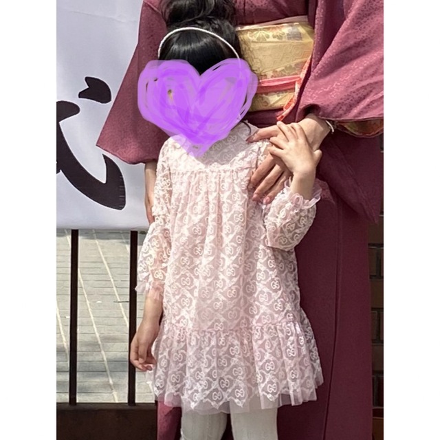 Gucci(グッチ)のグッチチルドレン　レースワンピース キッズ/ベビー/マタニティのキッズ服女の子用(90cm~)(ワンピース)の商品写真