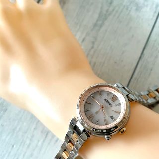 SEIKO - 【動作良好】SEIKO ルキア 腕時計 1B25-0AJ0 チタン 電波